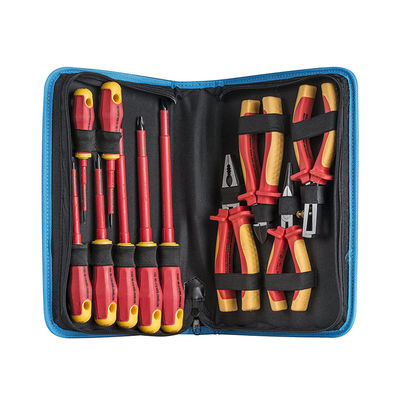 15 قطعة حزمة VDE Tool Se Kit AC Tester معزول لاصق الشريط المفكات Toolstation 1000V