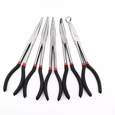 كماشة أنف طويلة تصل إلى إبرة قص مشبك أسنان مشطوف إضافي