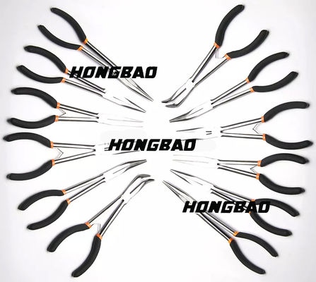 كماشة أنف طويلة تصل إلى إبرة قص مشبك أسنان مشطوف إضافي