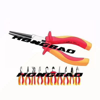 6 8 &quot;Vde 1000v Tool Kit قاطع جانبي معزول بأنف طويل Cr-V كماشة