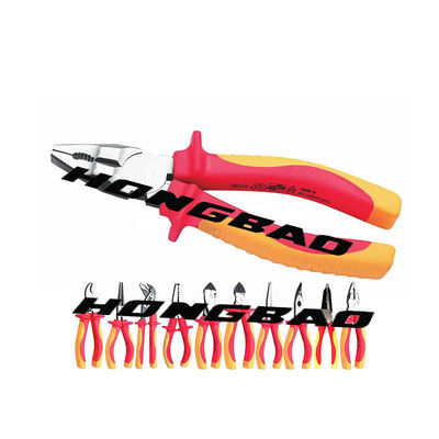 6 8 &quot;Vde 1000v Tool Kit قاطع جانبي معزول بأنف طويل Cr-V كماشة