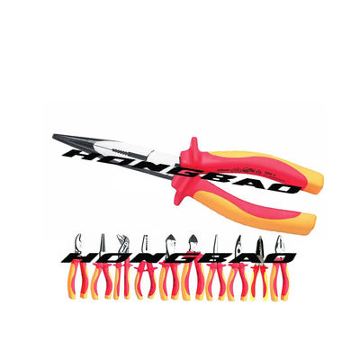 6 8 &quot;Vde 1000v Tool Kit قاطع جانبي معزول بأنف طويل Cr-V كماشة
