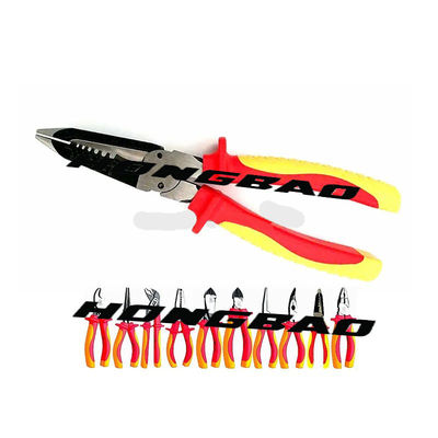 1000 فولت VDE المعزول أدوات AWG 22 18 14 سلك العقص كماشة CRV 6 &quot;