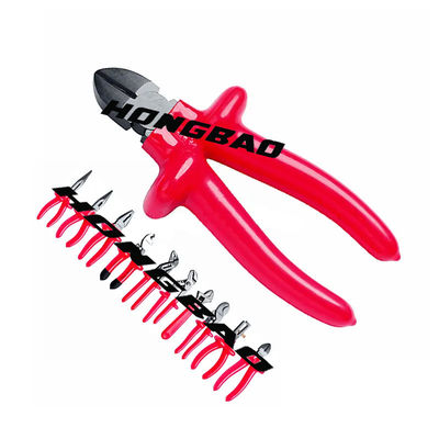 6 &quot;1000 فولت معزول بانخفاض مقبض كماشة أنف طويل CR-V 1000 فولت الجهد AC قطع كهربائي طويل الأنف الجانب زردية