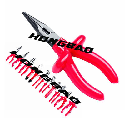 6 &quot;1000 فولت معزول بانخفاض مقبض كماشة أنف طويل CR-V 1000 فولت الجهد AC قطع كهربائي طويل الأنف الجانب زردية