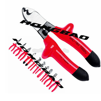 6 &quot;1000 فولت معزول بانخفاض مقبض كماشة أنف طويل CR-V 1000 فولت الجهد AC قطع كهربائي طويل الأنف الجانب زردية