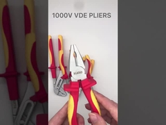 1000V Vde مجموعة الأدوات اليدوية 200 مم 8 بوصة كماشة تجريد الأسلاك المعزولة كابل العقص